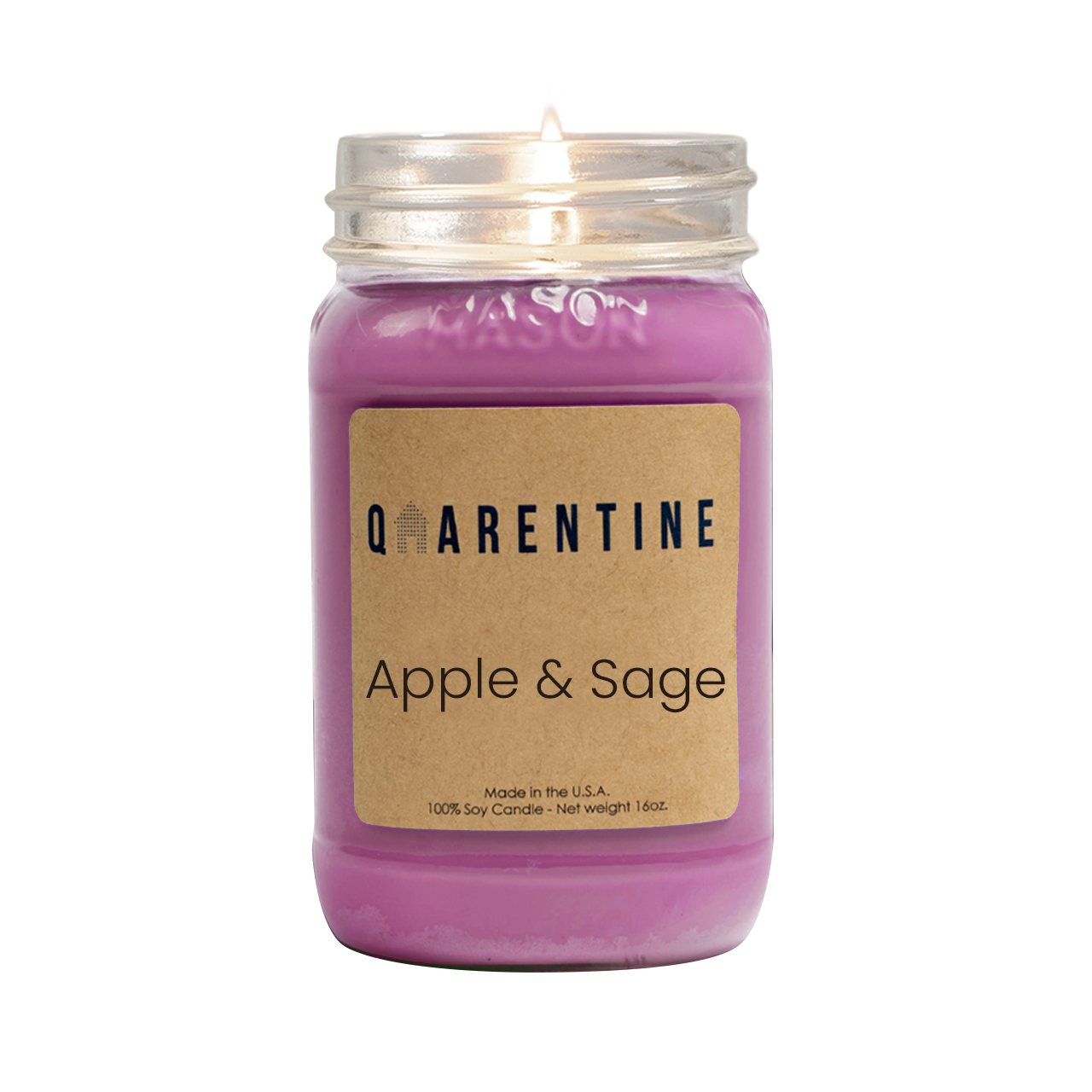 Apple & Sage | Pure Soy Wax Candle | Made in USA
