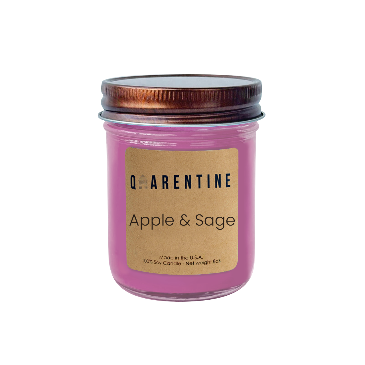 Apple & Sage | Pure Soy Wax Candle | Made in USA