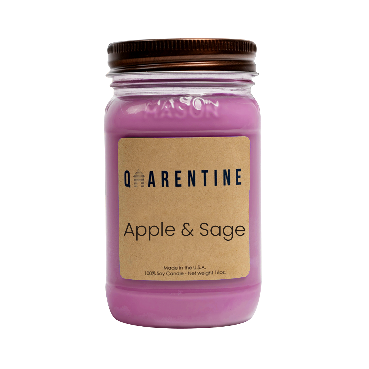 Apple & Sage | Pure Soy Wax Candle | Made in USA