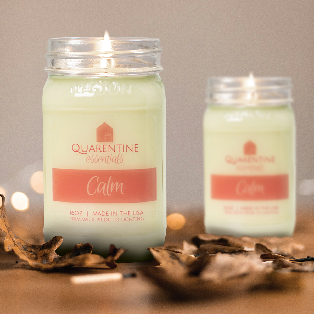Calm | Pure Soy Wax Candle | Made in USA