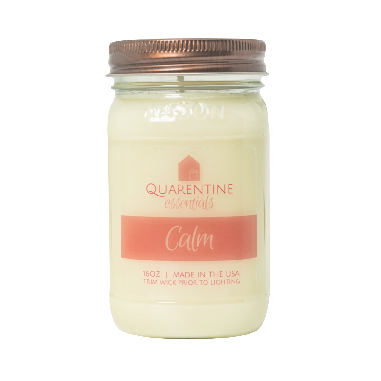 Calm | Pure Soy Wax Candle | Made in USA