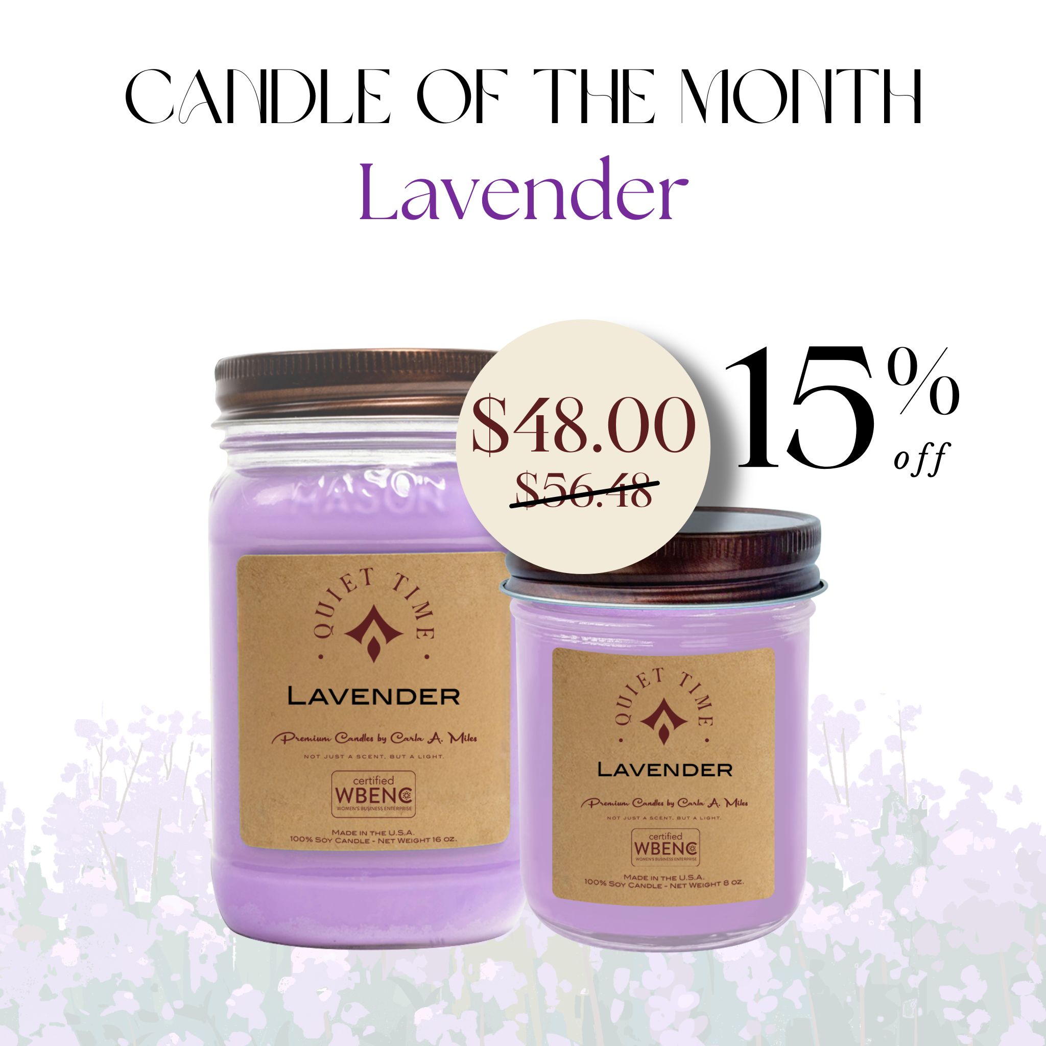 Candle of the Month - Lavender