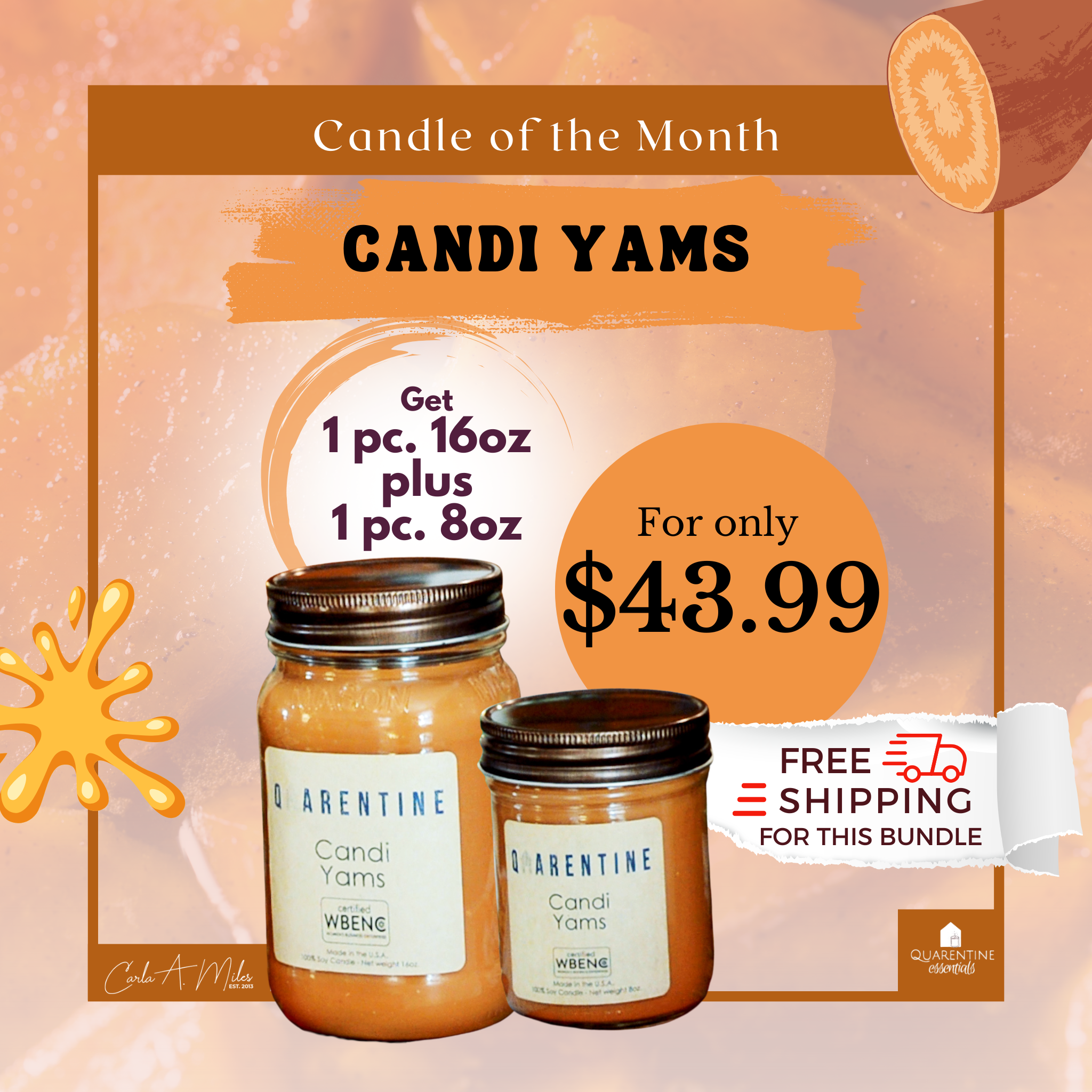 Candle of the Month - Candi Yams