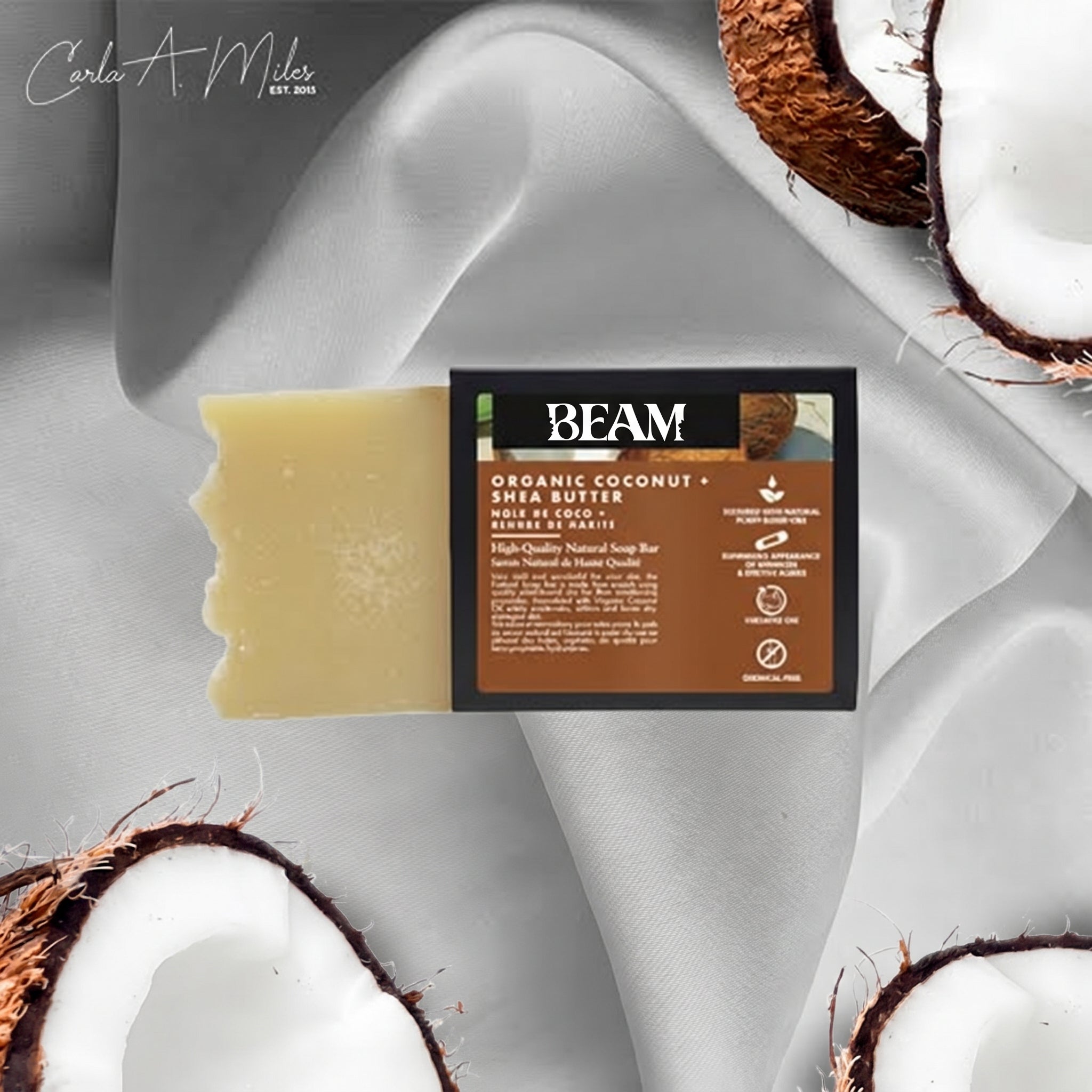 Organic Coconut and Shea Butter Soap Bar | Chemical Free | All Natural