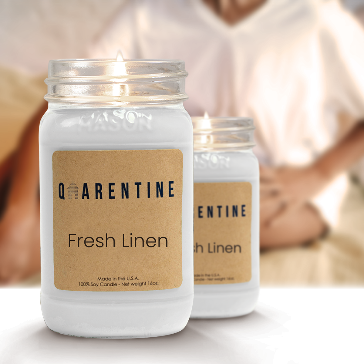 Fresh Linen | Pure Soy Wax Candle | Made in USA