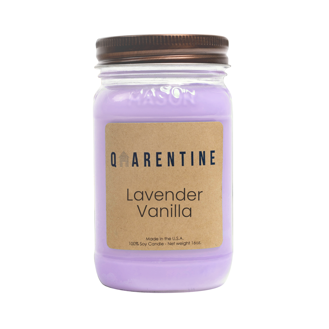 Lavender & Vanilla | Pure Soy Wax Candle | Made in USA