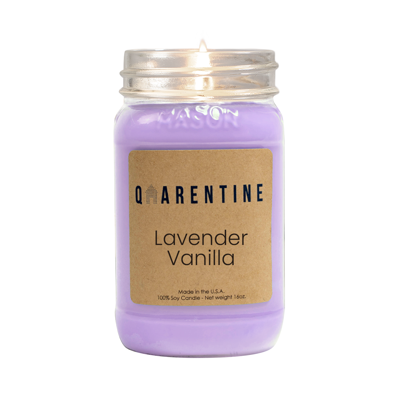 Lavender & Vanilla | Pure Soy Wax Candle | Made in USA