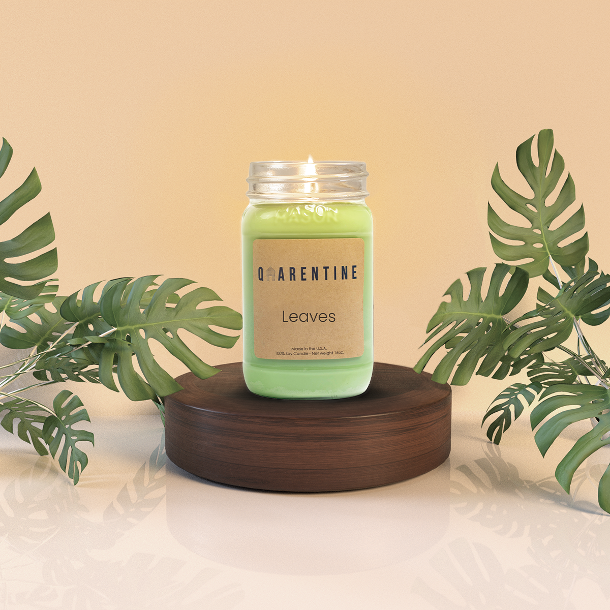 Leaves | Pure Soy Wax Candle | Made in USA