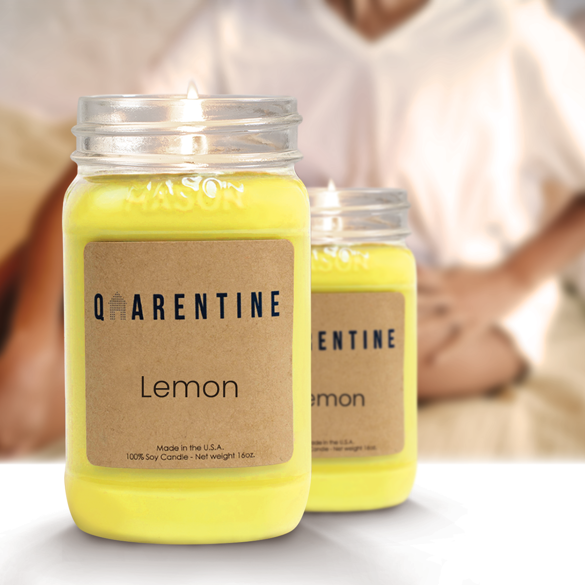 Lemon | Pure Soy Wax Candle | Made in USA