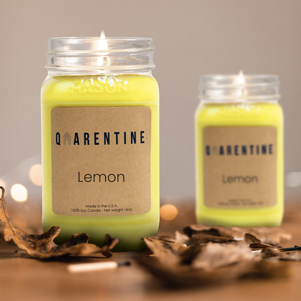 Lemon | Pure Soy Wax Candle | Made in USA