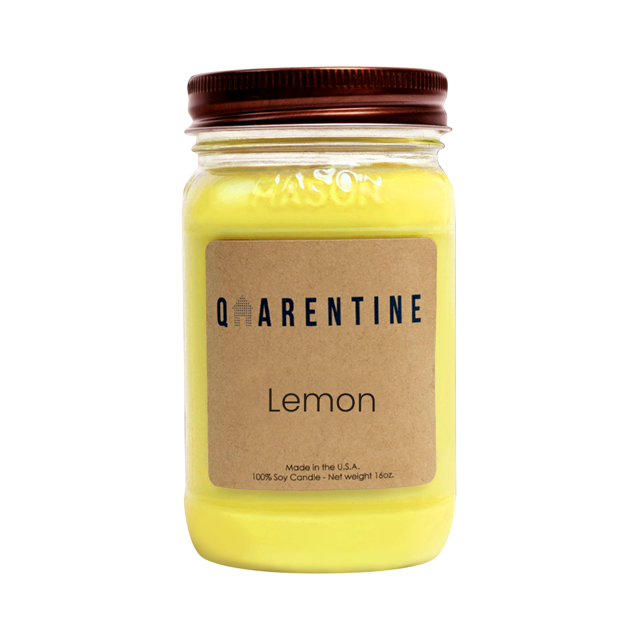 Lemon | Pure Soy Wax Candle | Made in USA