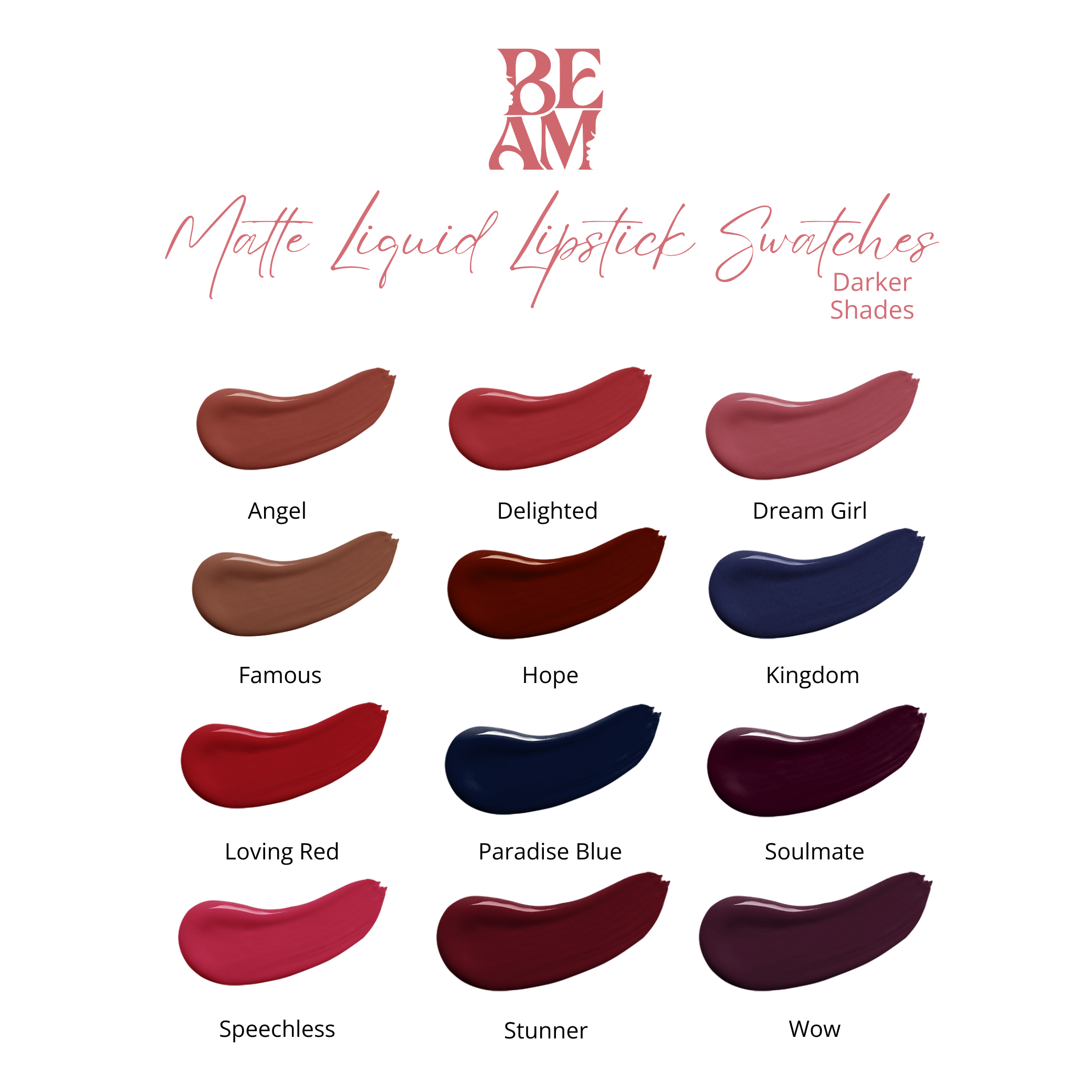 BEAM Matte Liquid Lipstick (Darker Shades)