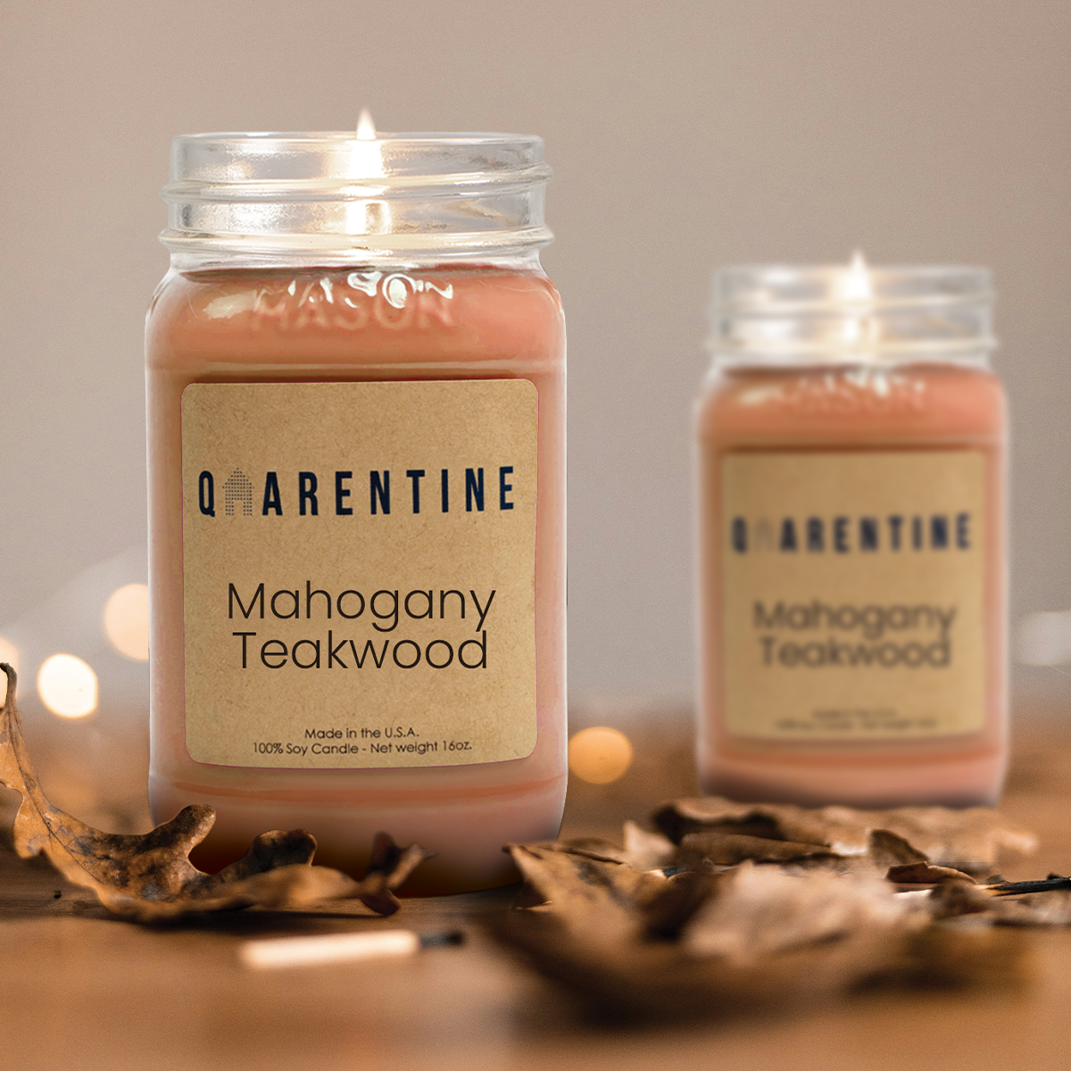 Mahogany Teakwood | Pure Soy Wax Candle | Made in USA