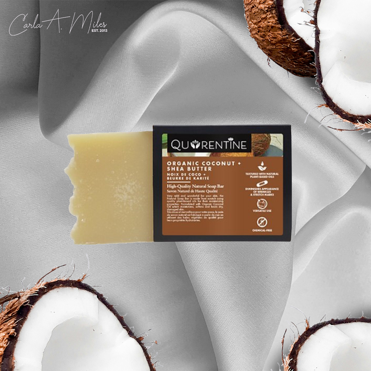 Organic Coconut and Shea Butter Soap Bar | Chemical Free | All Natural