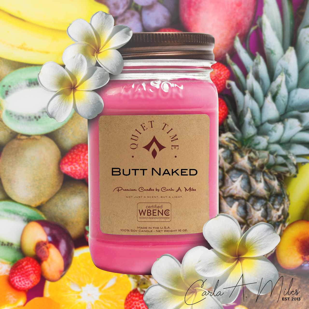 Butt Naked | Pure Soy Wax Candle | Made in USA