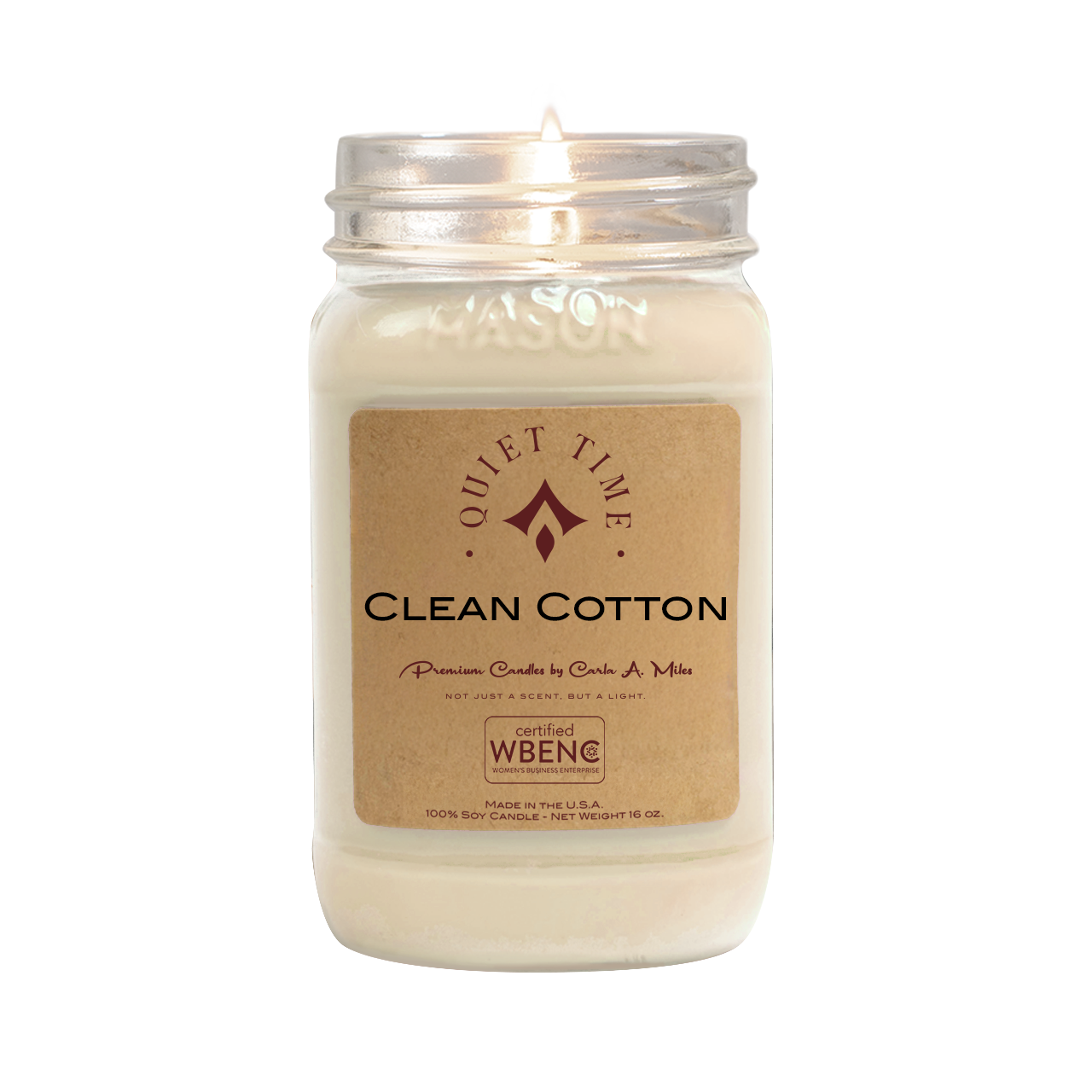 Clean Cotton | Pure Soy Wax Candle | Made in USA