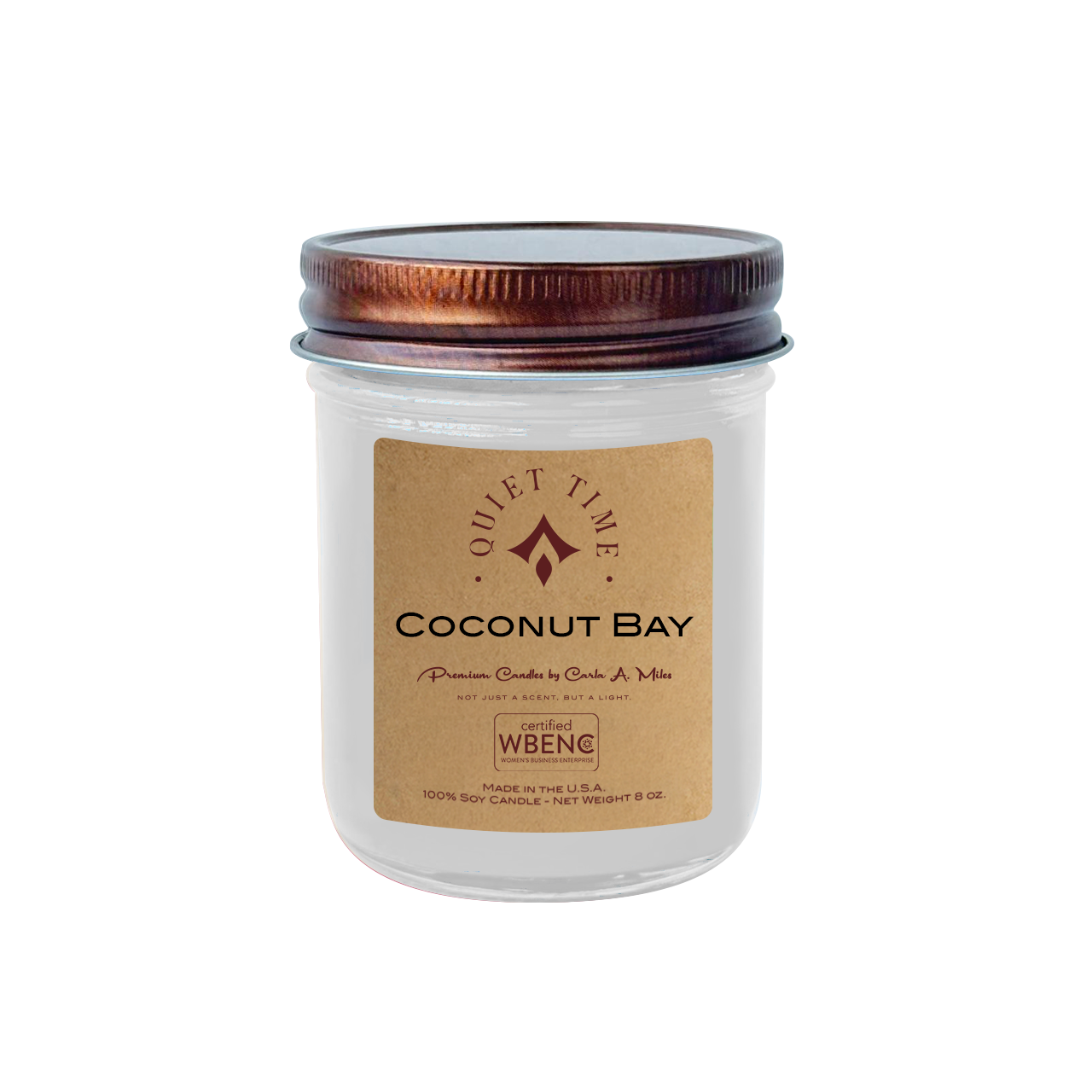 Coconut Bay | Pure Soy Wax Candle | Made in USA