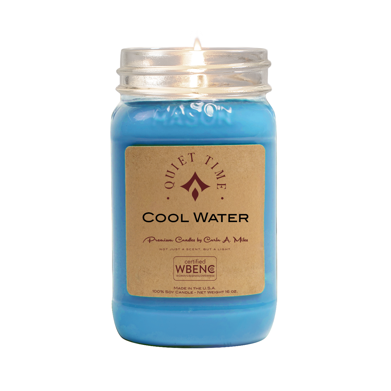 Cool Water | Pure Soy Wax Candle | Made in USA