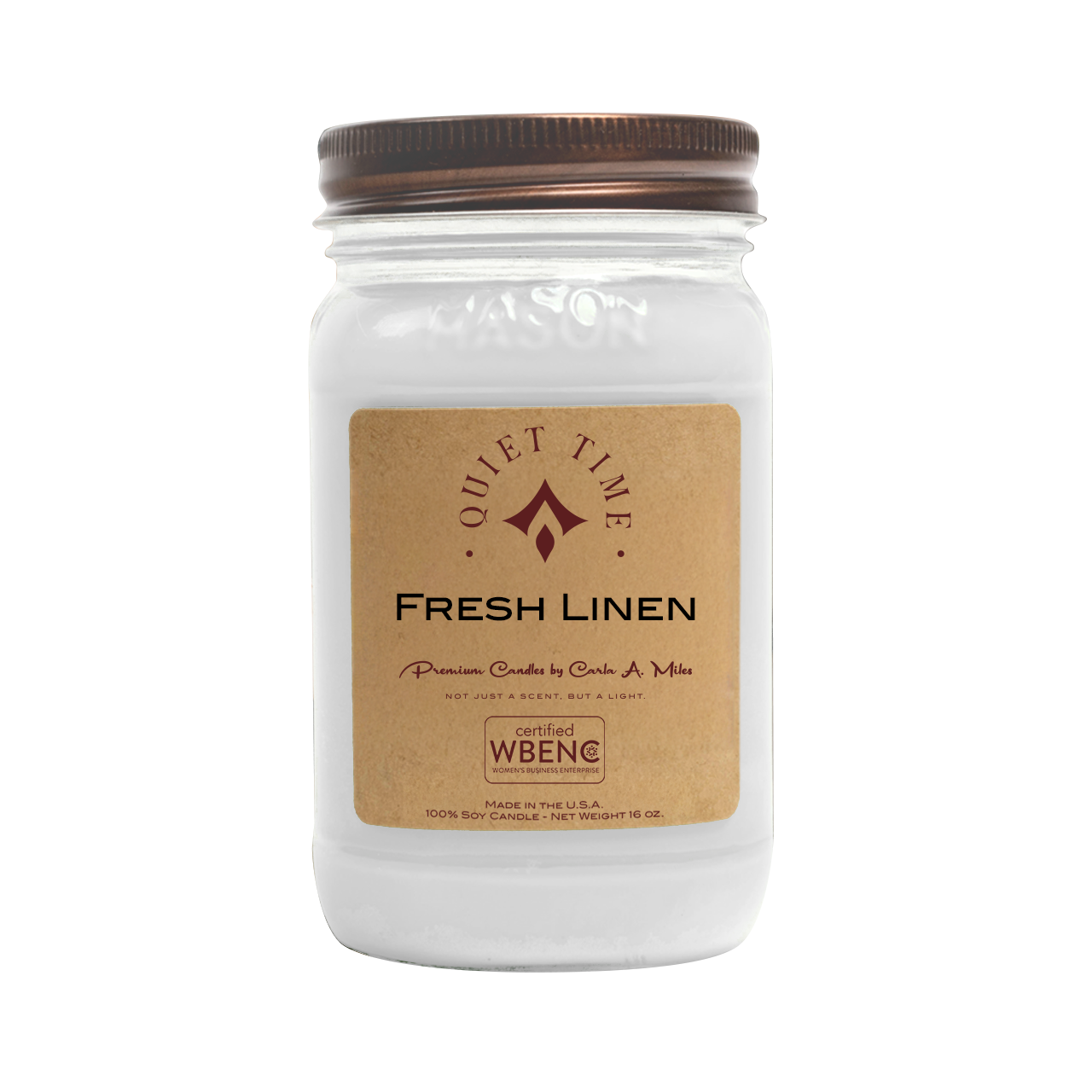 Fresh Linen | Pure Soy Wax Candle | Made in USA
