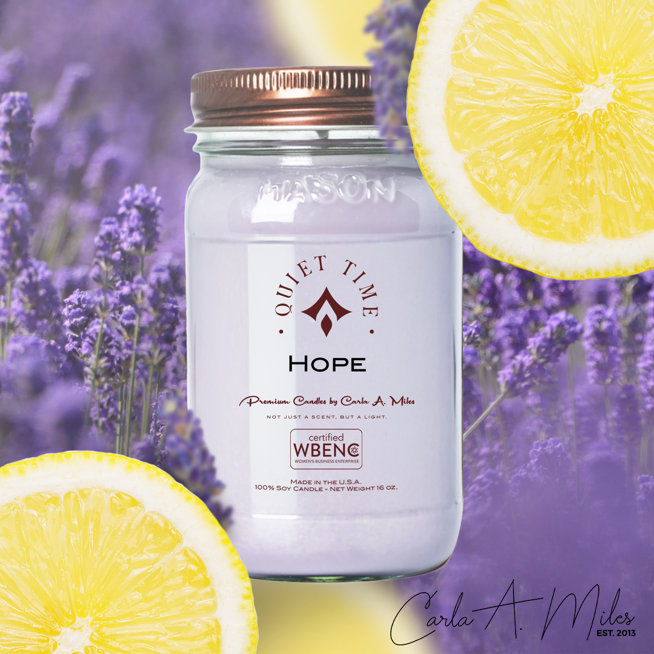 Hope | Pure Soy Wax Candle | Made in USA