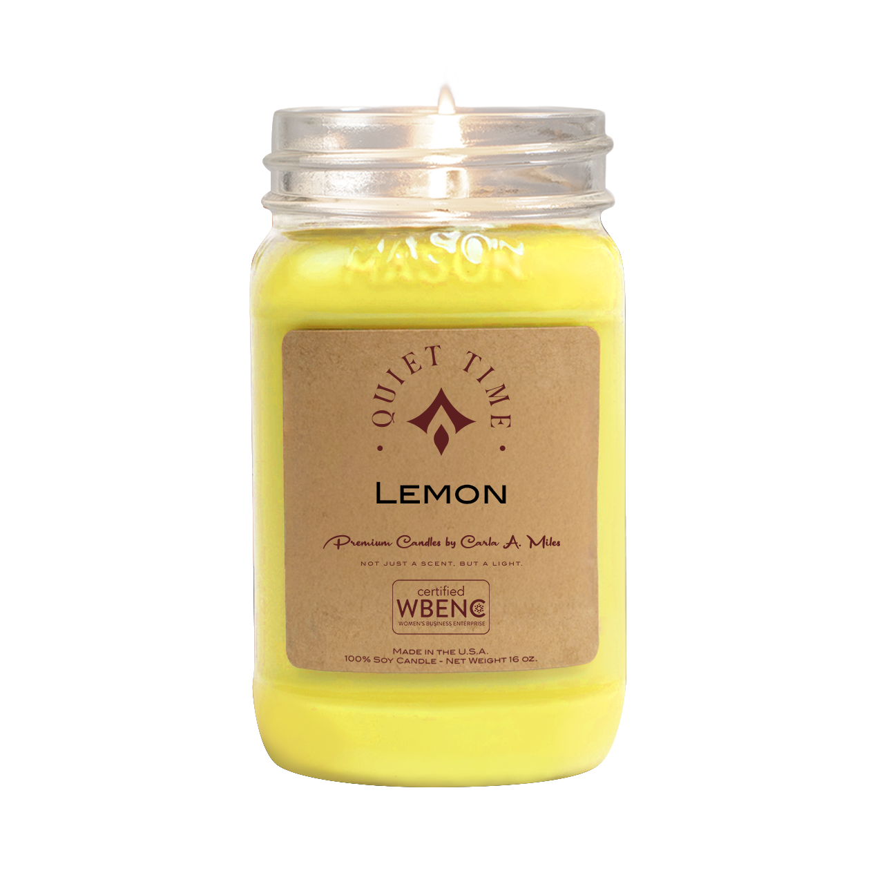 Lemon | Pure Soy Wax Candle | Made in USA