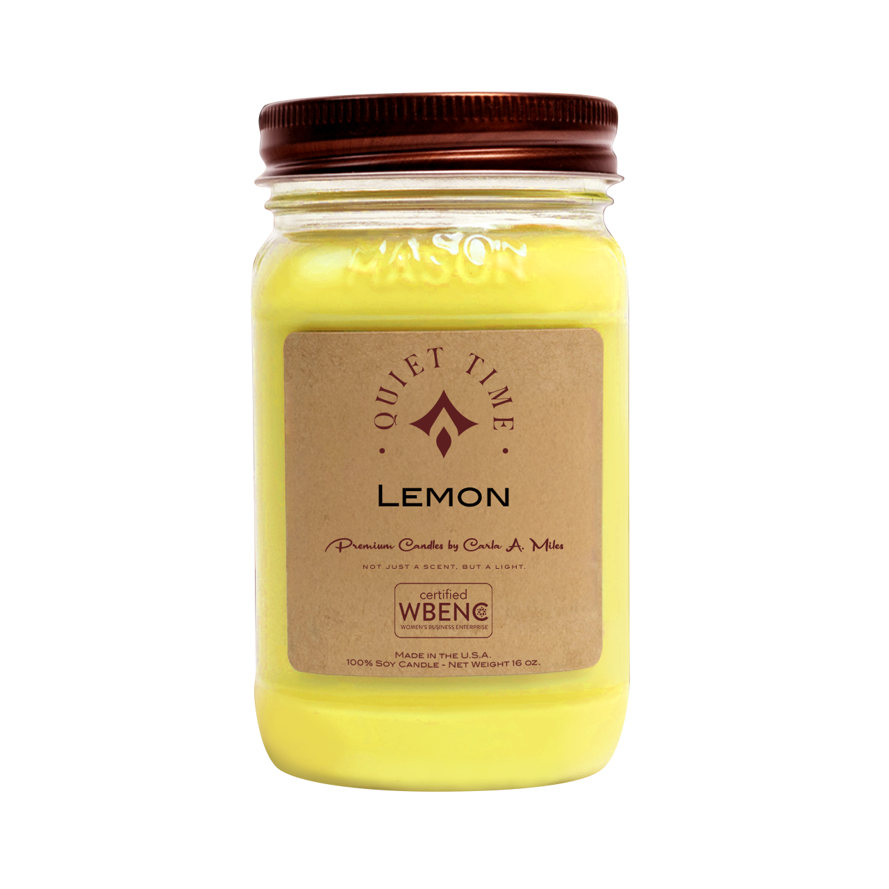 Lemon | Pure Soy Wax Candle | Made in USA