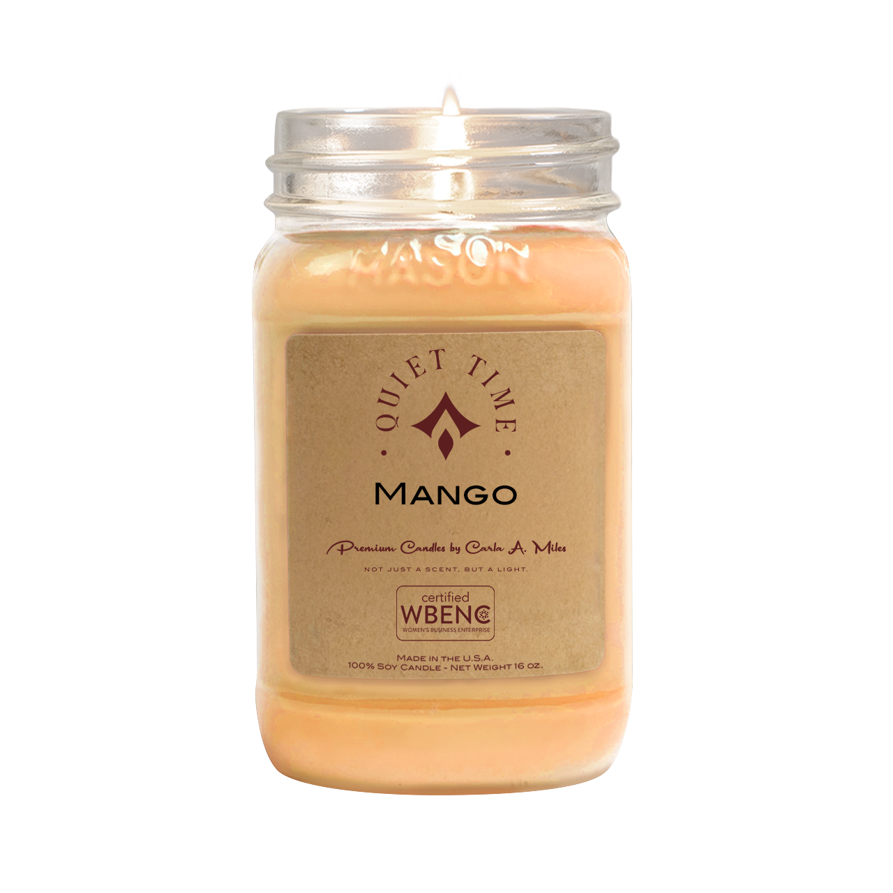 Mango| Pure Soy Wax Candle | Made in USA