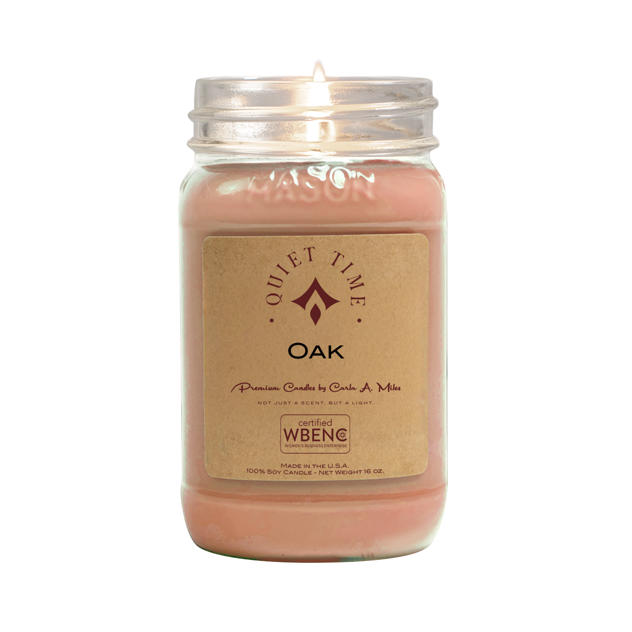 Oak | Pure Soy Wax Candle | Made in USA