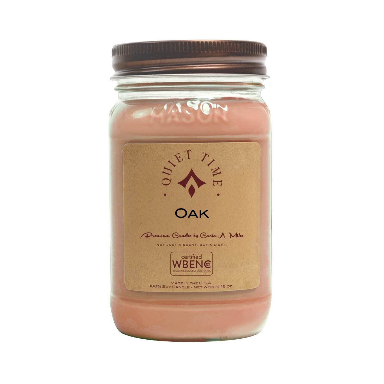 Oak | Pure Soy Wax Candle | Made in USA