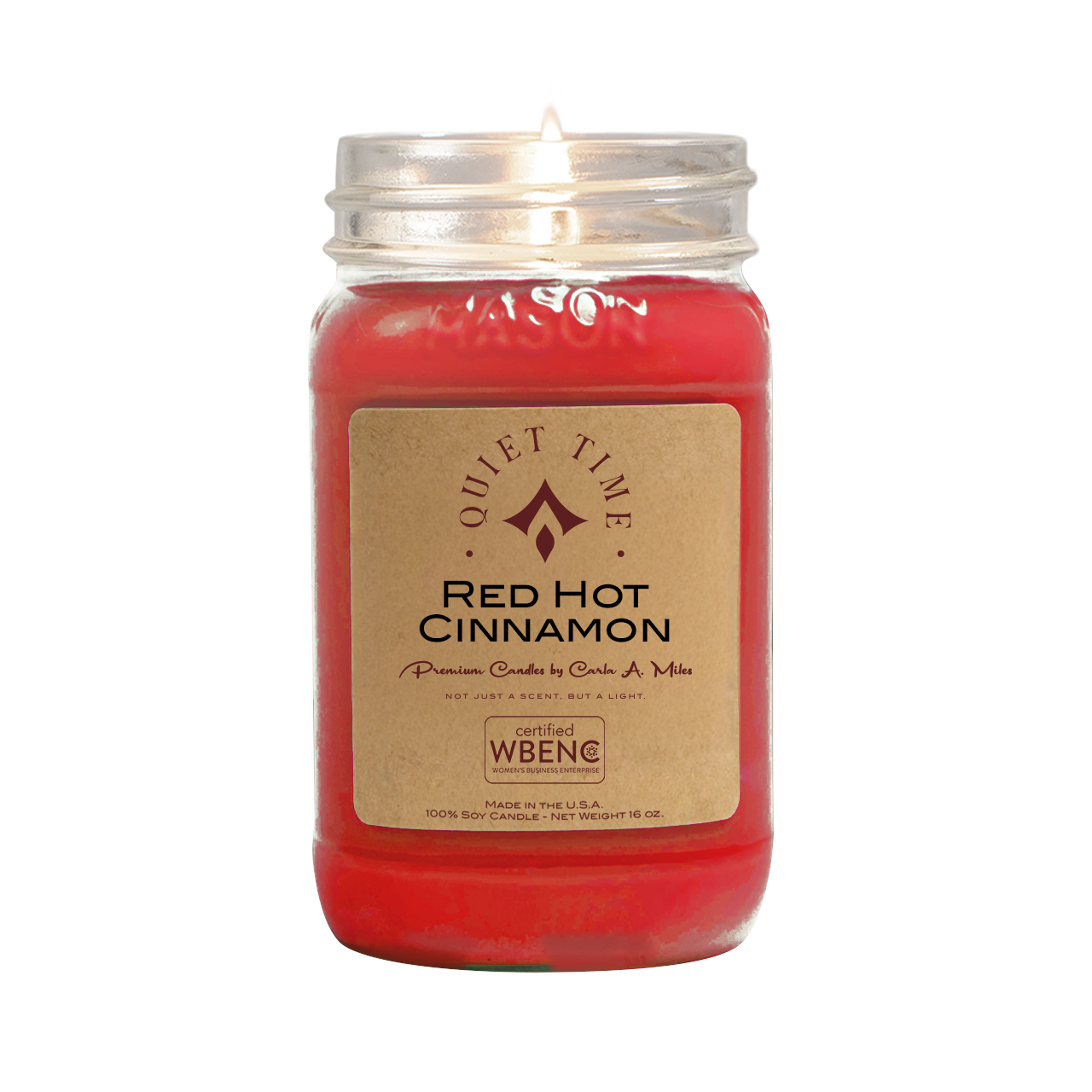 Red Hot Cinnamon | Pure Soy Wax Candle | Made in USA