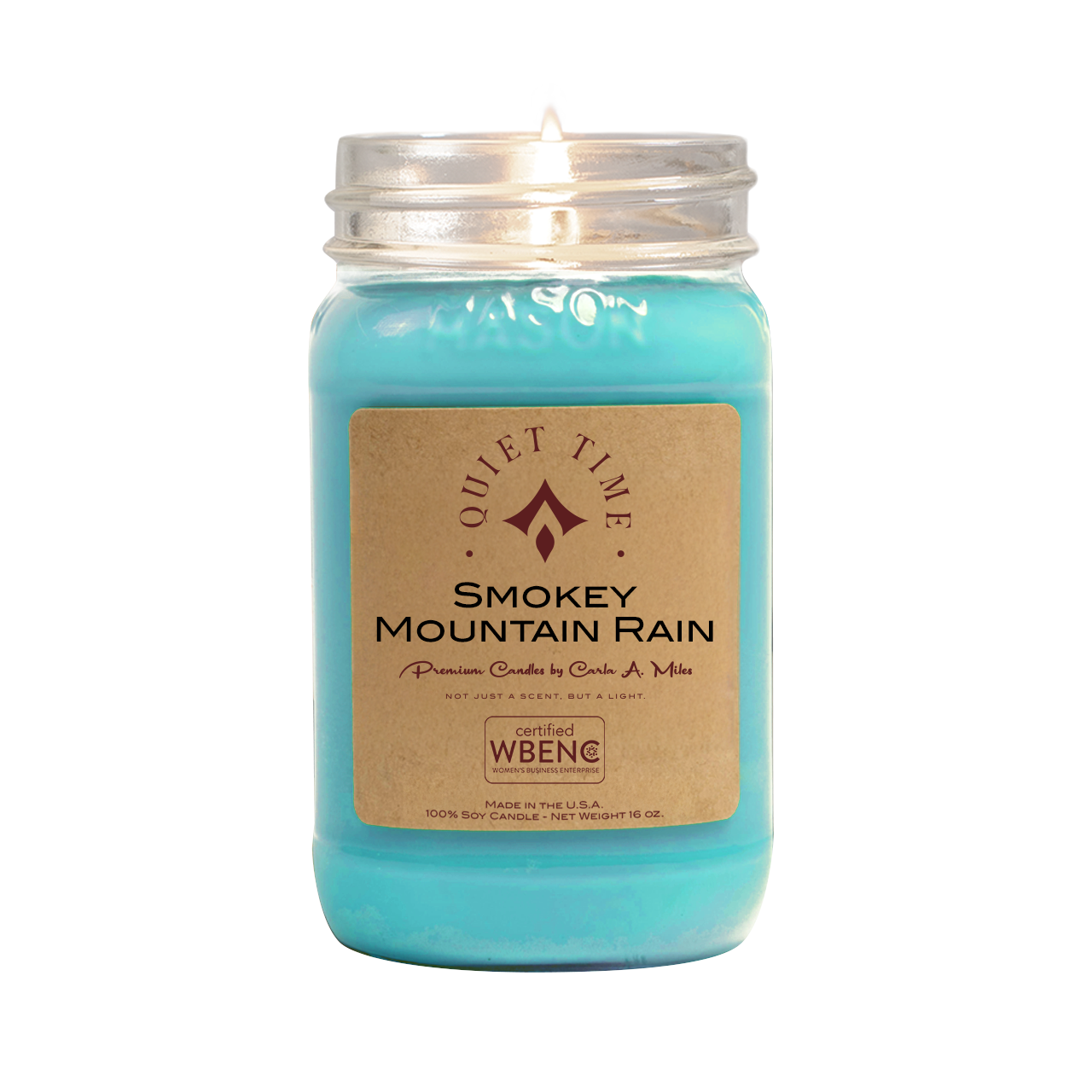 Smoky Mountain Rain | Pure Soy Wax Candle | Made in USA