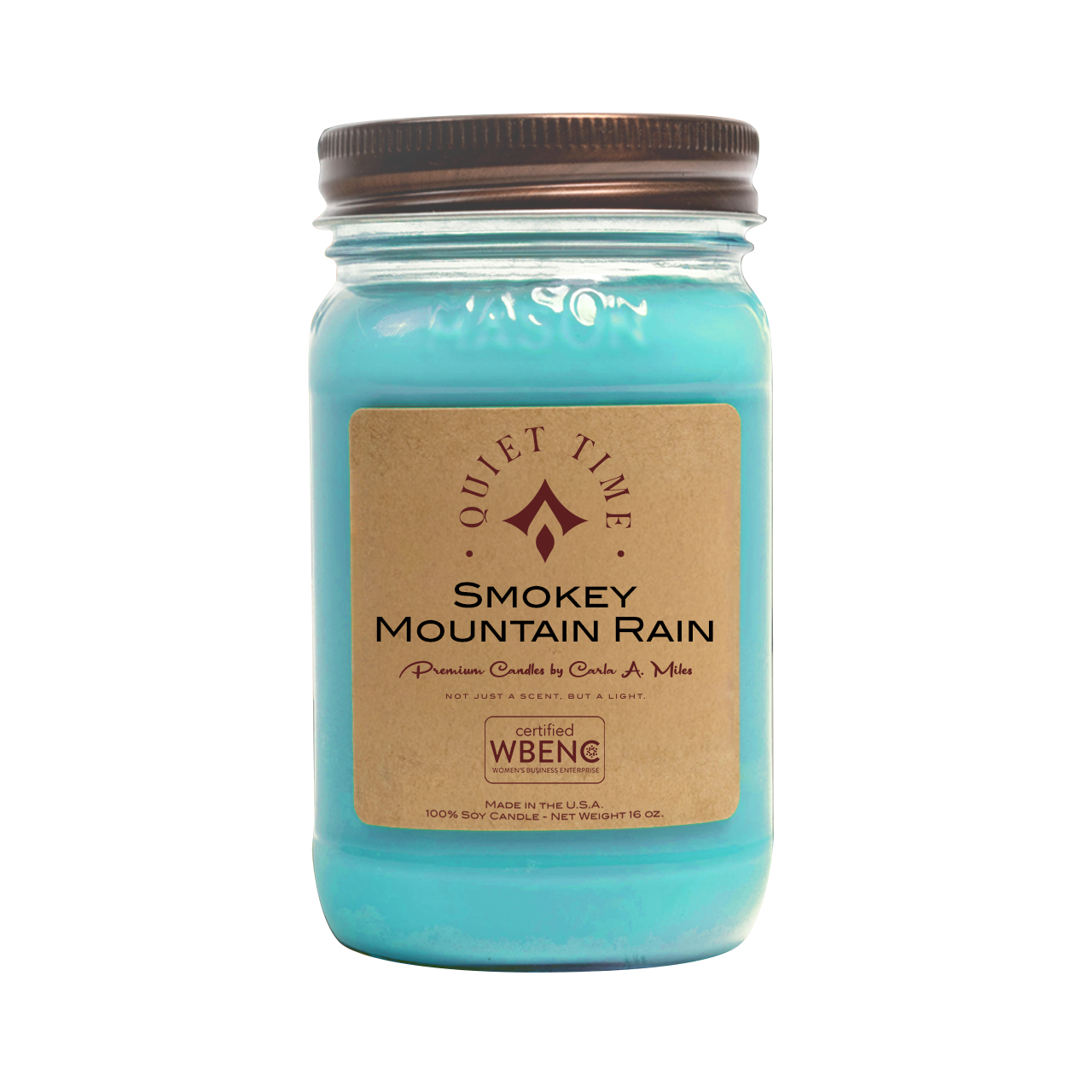 Smoky Mountain Rain | Pure Soy Wax Candle | Made in USA