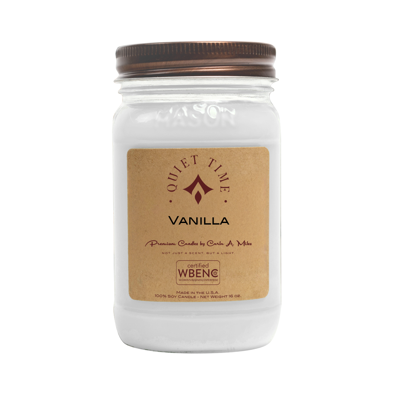 Vanilla | Pure Soy Wax Candle | Made in USA