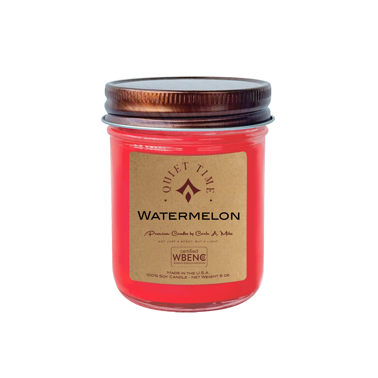 Watermelon | Pure Soy Wax Candle | Made in USA
