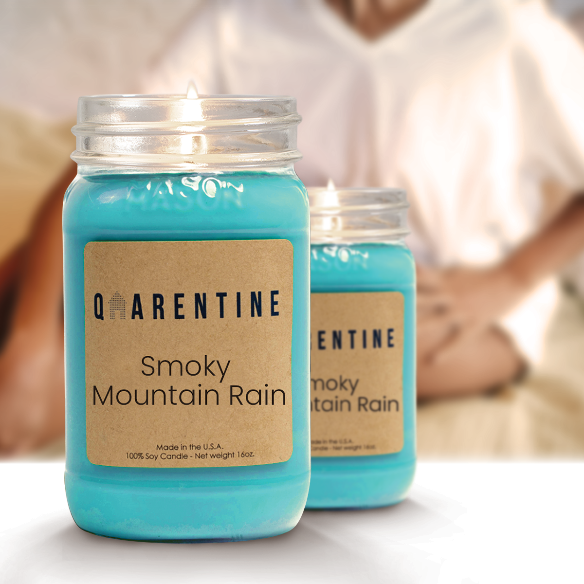 Smoky Mountain Rain | Pure Soy Wax Candle | Made in USA
