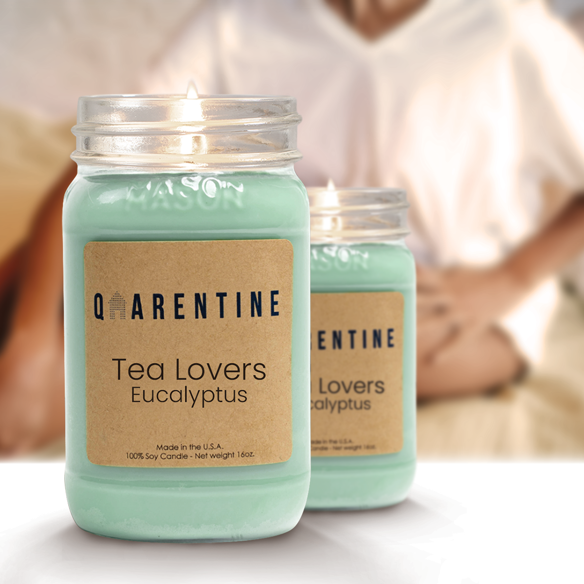 Tea Lovers Eucalyptus | Pure Soy Wax Candle | Made in USA