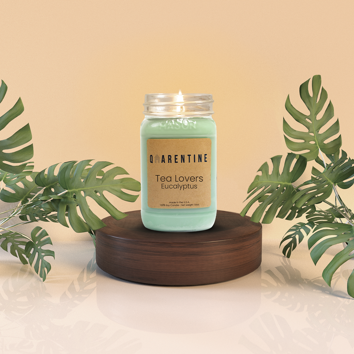 Tea Lovers Eucalyptus | Pure Soy Wax Candle | Made in USA