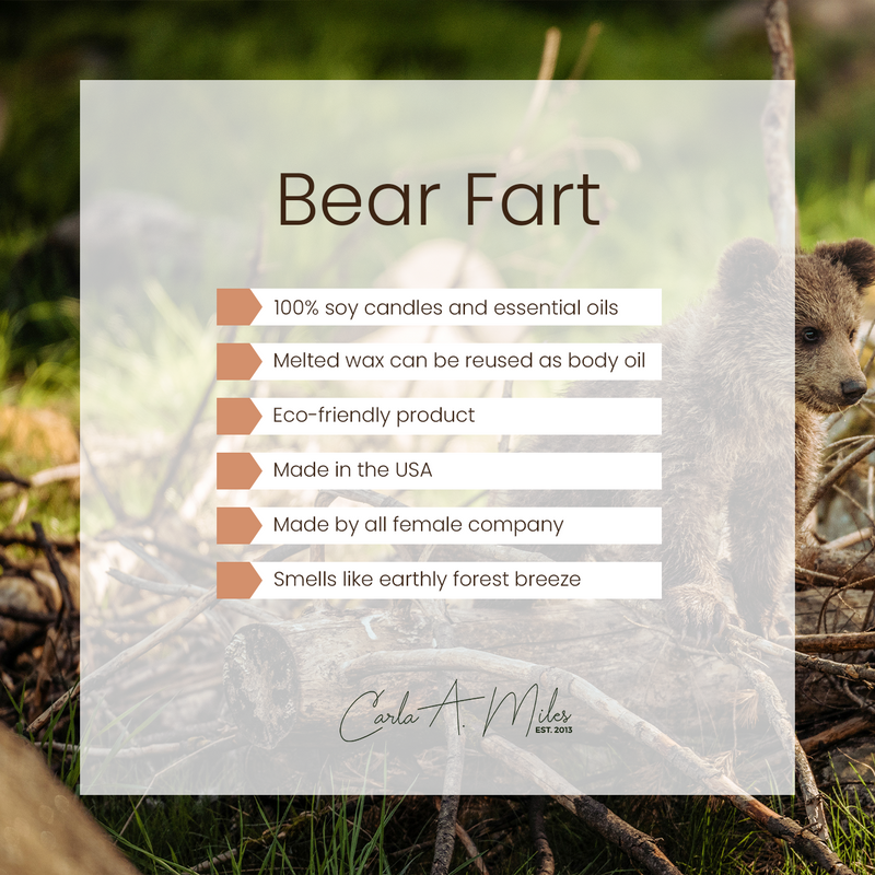 Bear Fart | Pure Soy Wax Candle | Made in USA