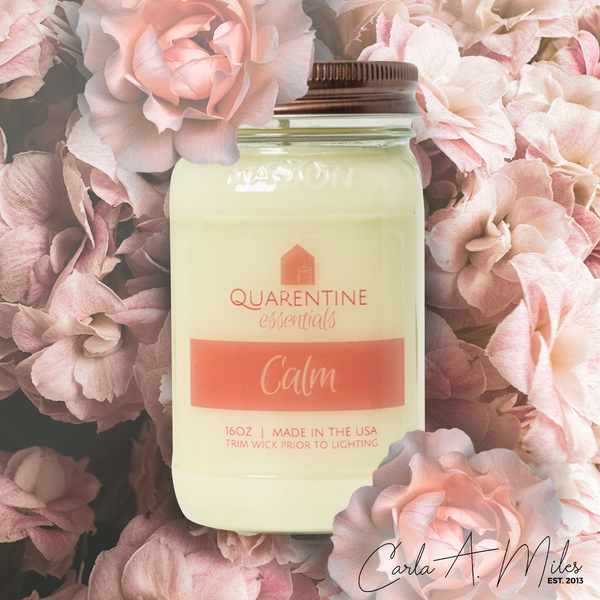 Calm | Pure Soy Wax Candle | Made in USA