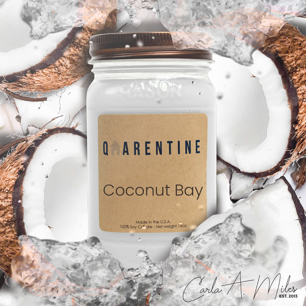 Coconut Bay | Pure Soy Wax Candle | Made in USA