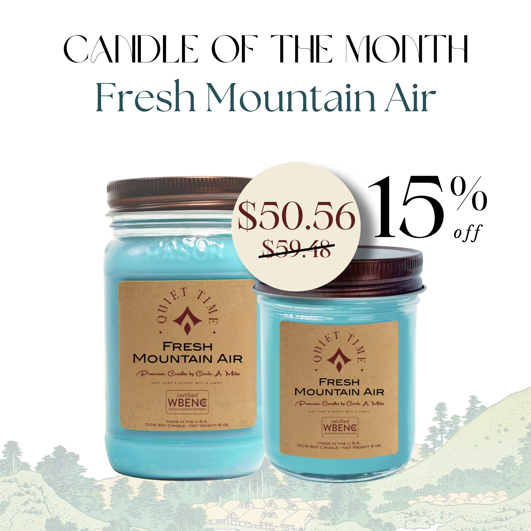 Candle of the Month - Fresh Mountain Air