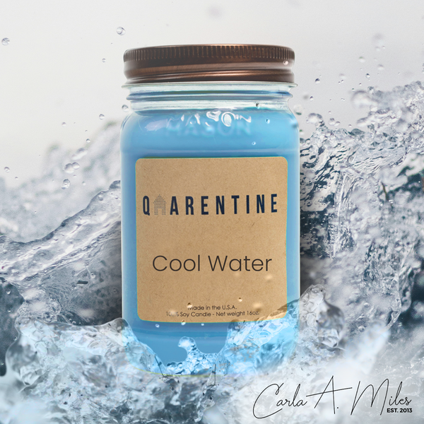 Cool Water | Pure Soy Wax Candle | Made in USA