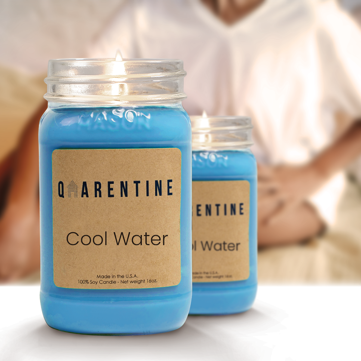 Cool Water | Pure Soy Wax Candle | Made in USA