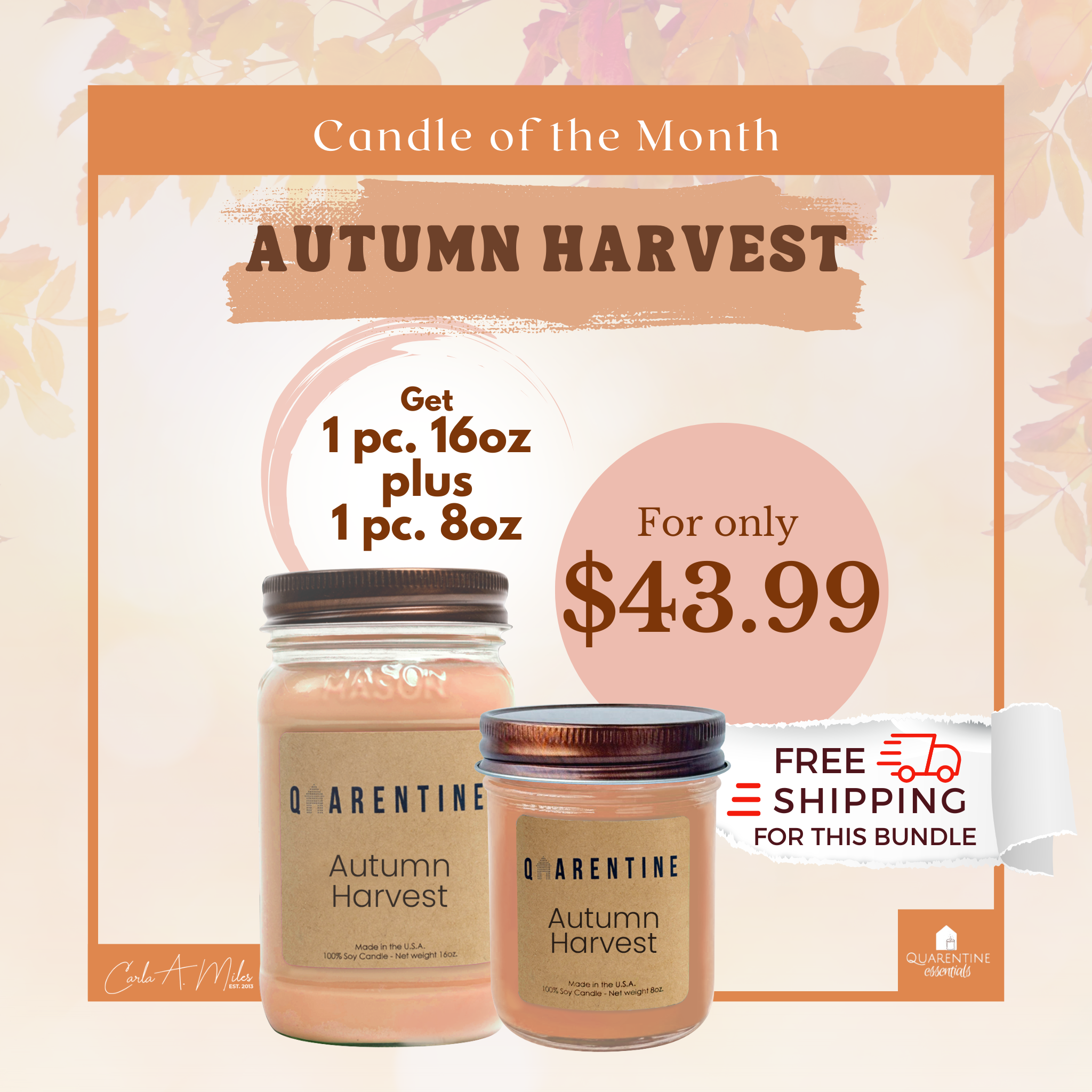 Candle of the Month - Autumn Harvest