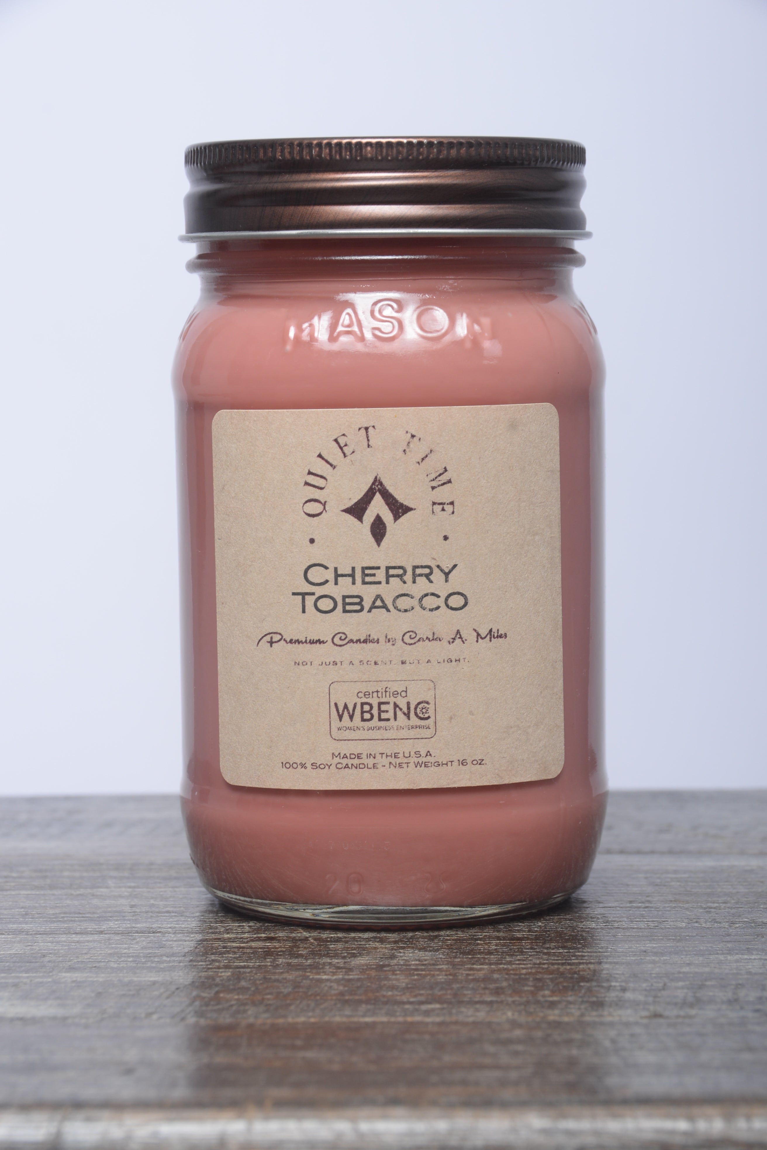 Cherry Tobacco | Pure Soy Wax Candle | Made in USA