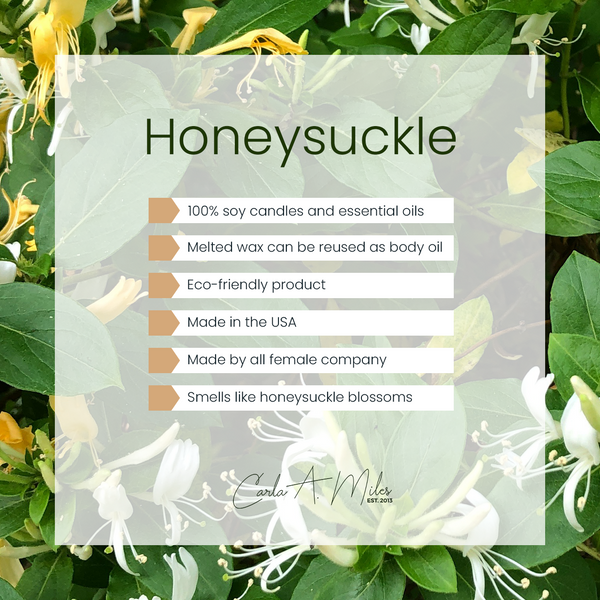 Honeysuckle | Pure Soy Wax Candle | Made in USA