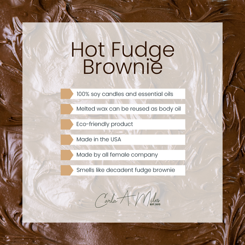 Hot Fudge Brownie | Pure Soy Wax Candle | Made in USA