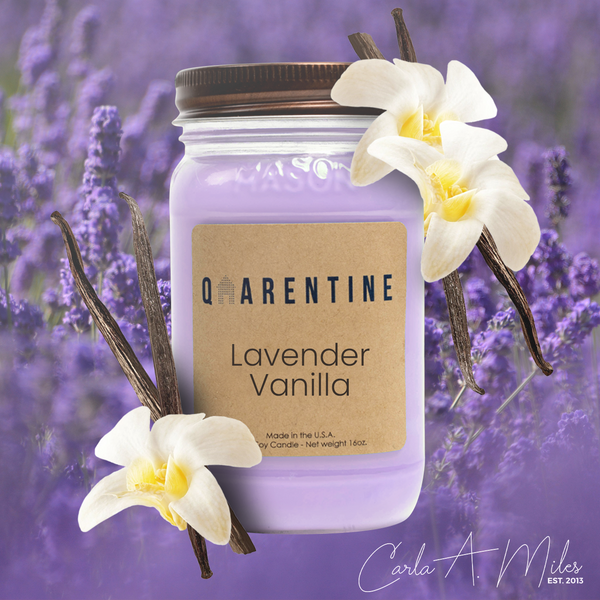 Lavender & Vanilla | Pure Soy Wax Candle | Made in USA