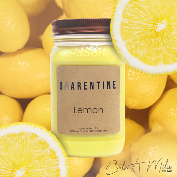 Lemon | Pure Soy Wax Candle | Made in USA