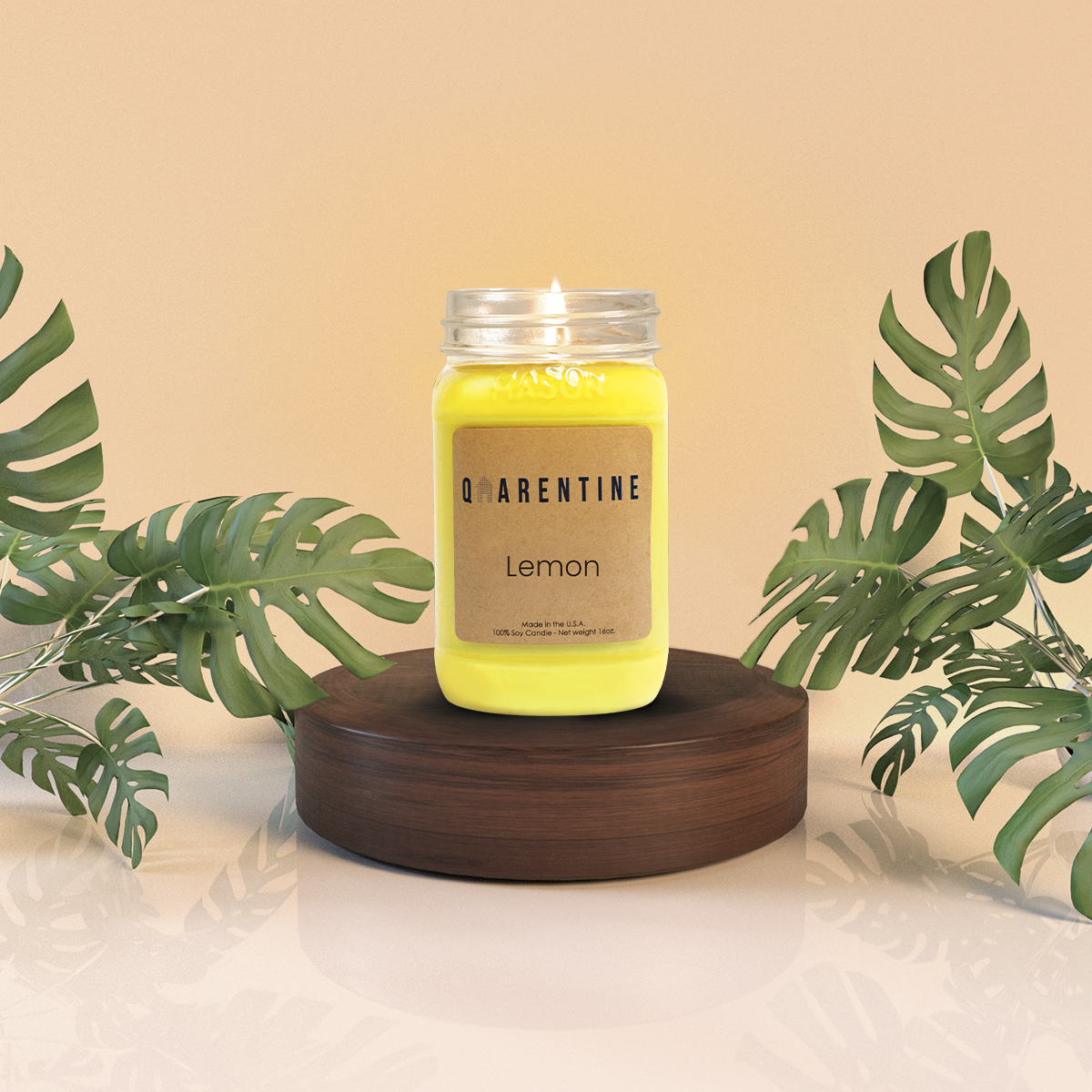 Lemon | Pure Soy Wax Candle | Made in USA